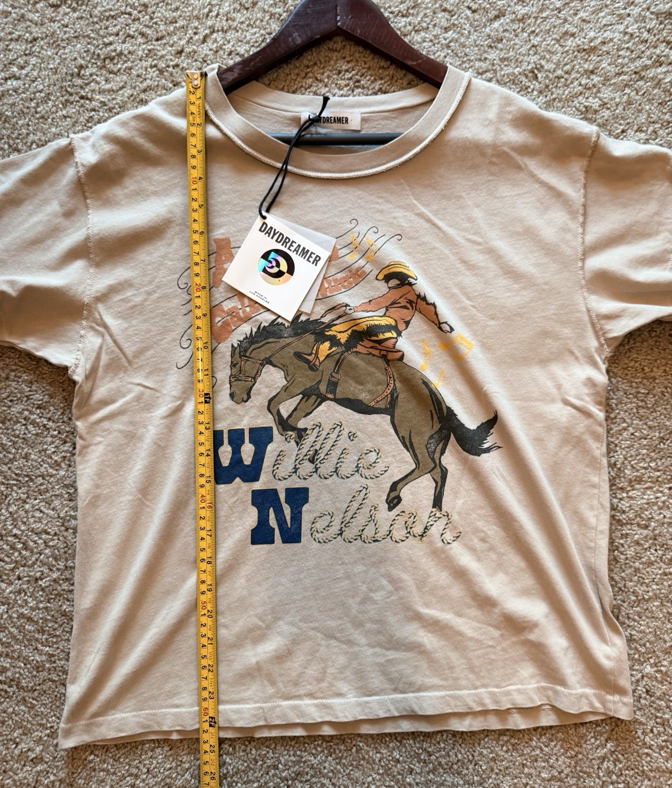 NEW Daydreamer Willie Nelson Graphic Band Horse Called Music T Shirt Sz Large