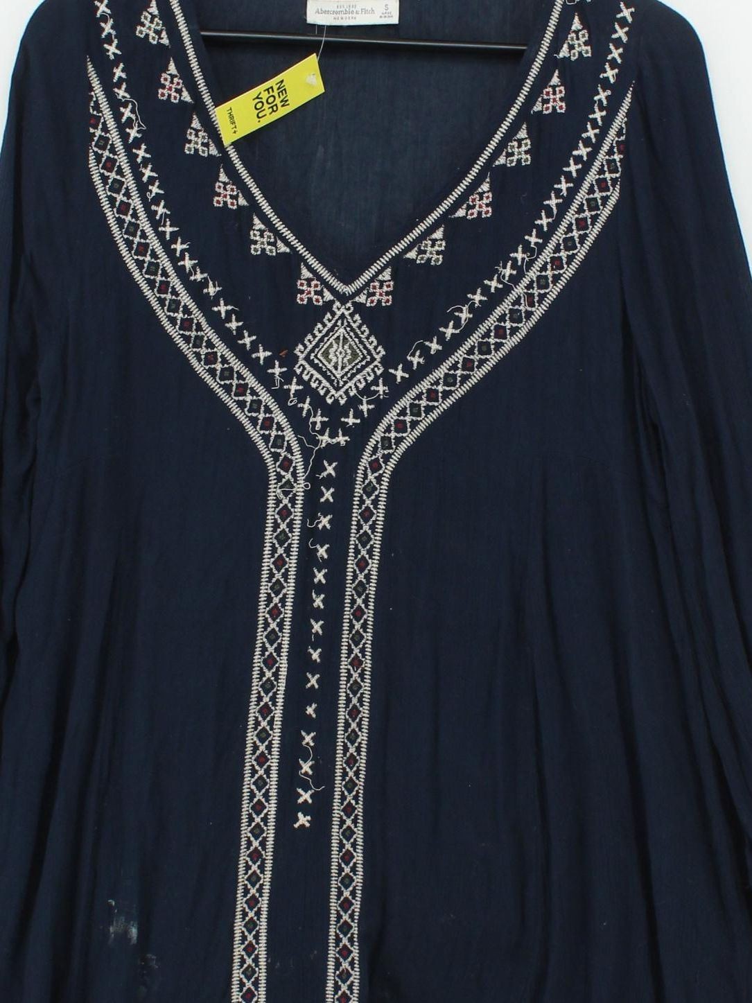 Abercrombie & Fitch Women’s Top S Blue 100% Viscose Tunic