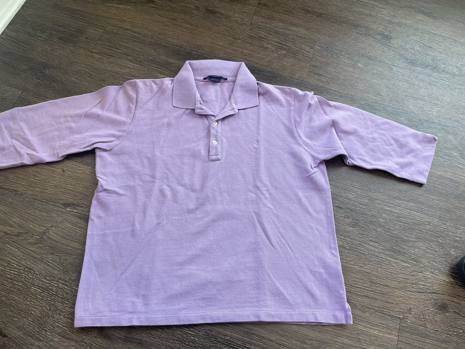 Ralph Lauren Women’s Vintage 3/4 Sleeve Polo Shirt Made In Macau