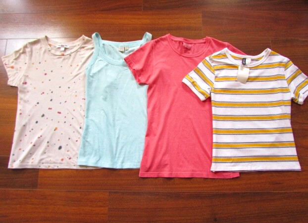 DIVIDED by H&M SUBURBAN RIOT SO ~ Size XS/S ~ Lot of 4! Stretch T-Shirts & Tank