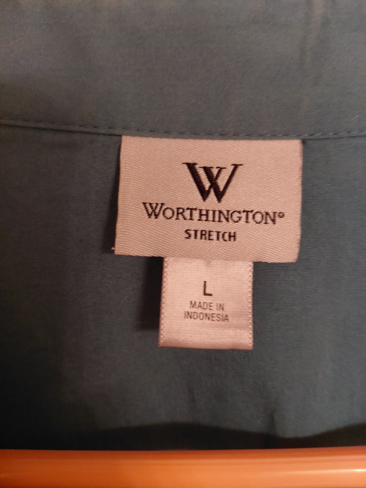 Teal ruffled Top- L- Worthington