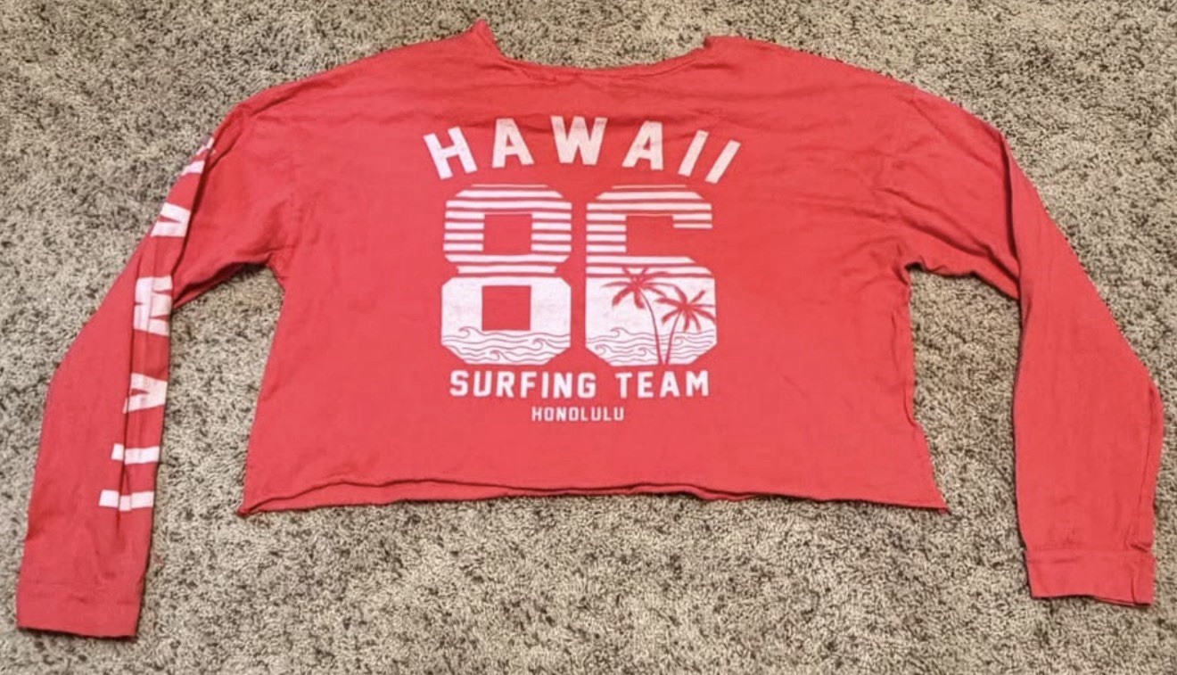 French pastry Hawaii Crop Shirt Size Medium. “I Lost The Tag 🏷️ “