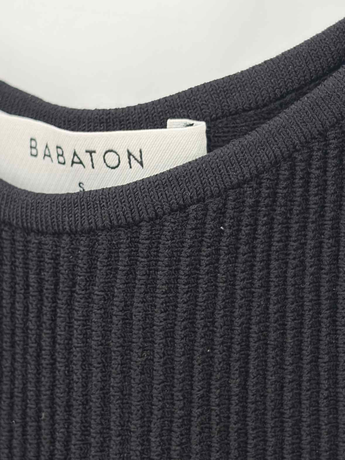 Pre-Owned Babaton Black Size Small Ribbed Tank Top