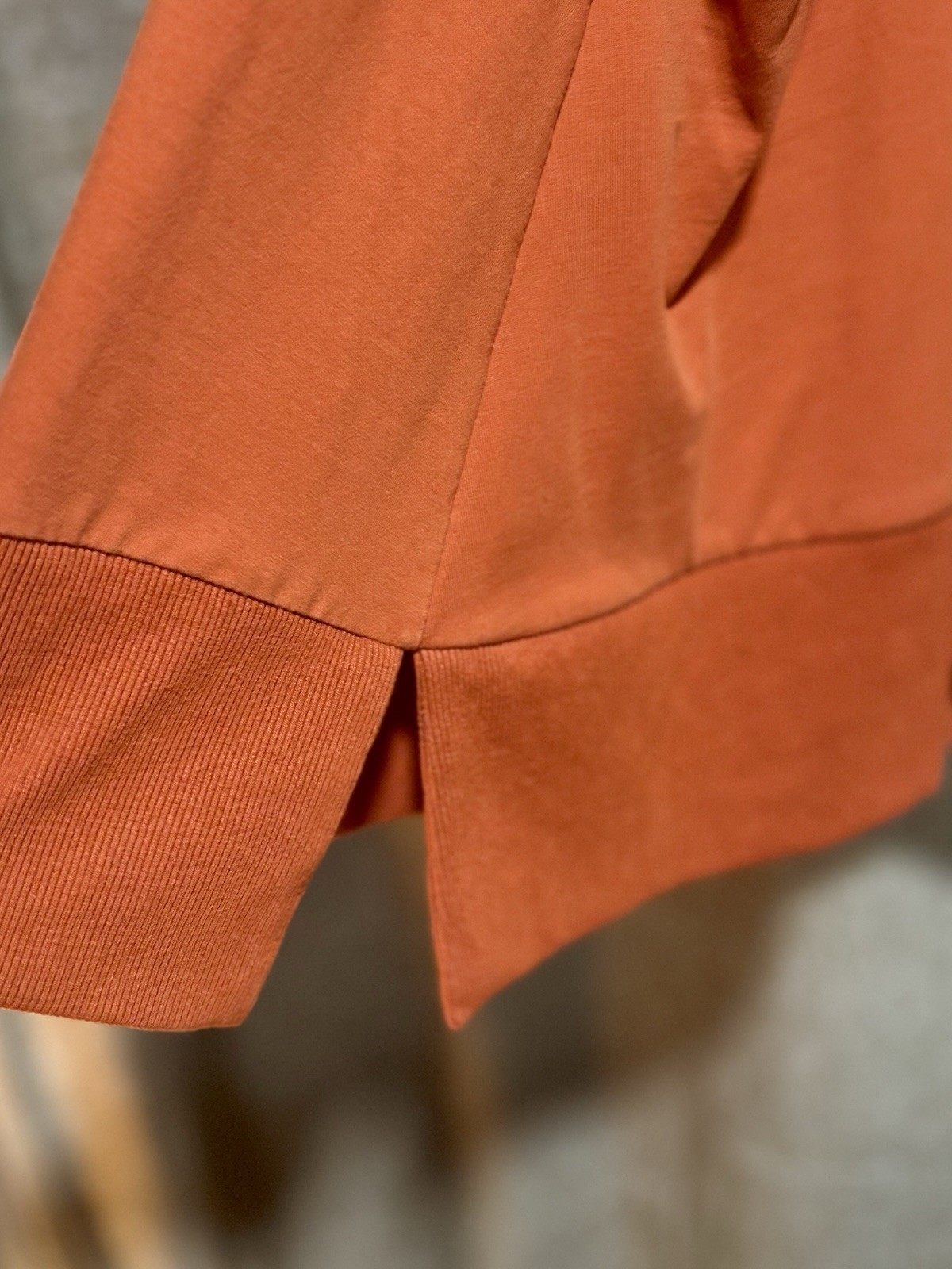 Aria Handmade 2XL Burnt Orange Lagenlook Oversized Tunic Top Cotton Boho Pockets