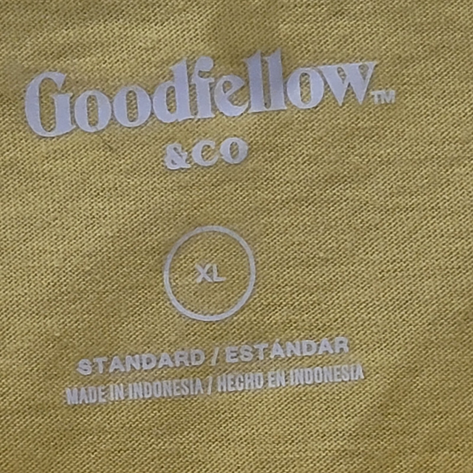 NWT Goodfellow & Co Women’s Solid Yellow Tank top Size XL Cotton Blend