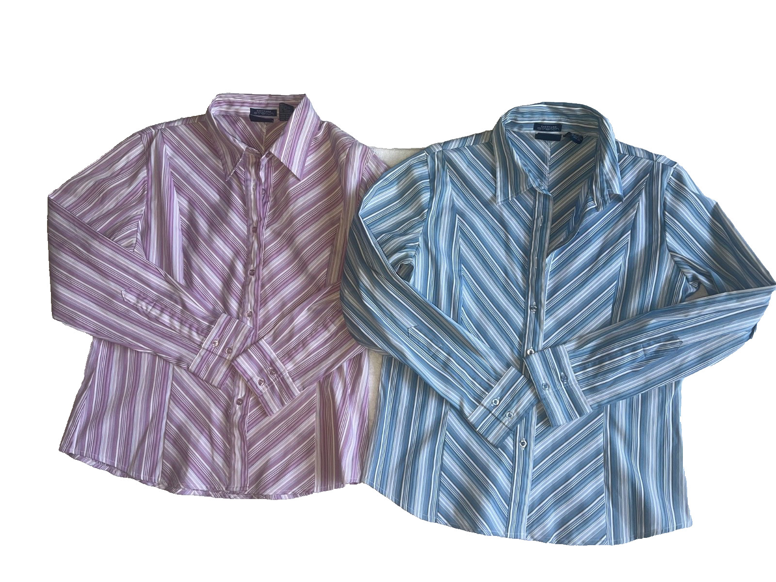 Woman’s lot of 2 career long sleeve tops size M Easy care Stretch DCC missy