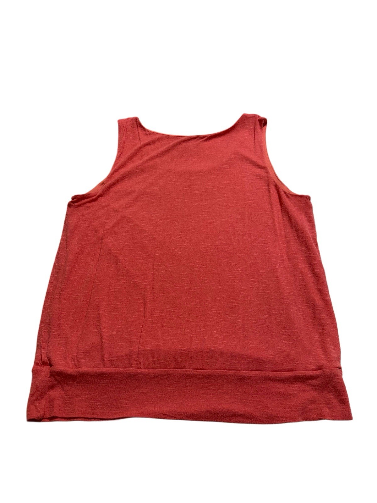 AB STUDIO Blouse Women’s Size Large Color Coral round neck sleeveless casual