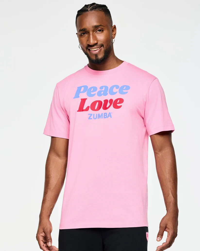 ZUMBA XO Love Tee + FREE BAG! – 1 Size – Choose Black, White or Pink