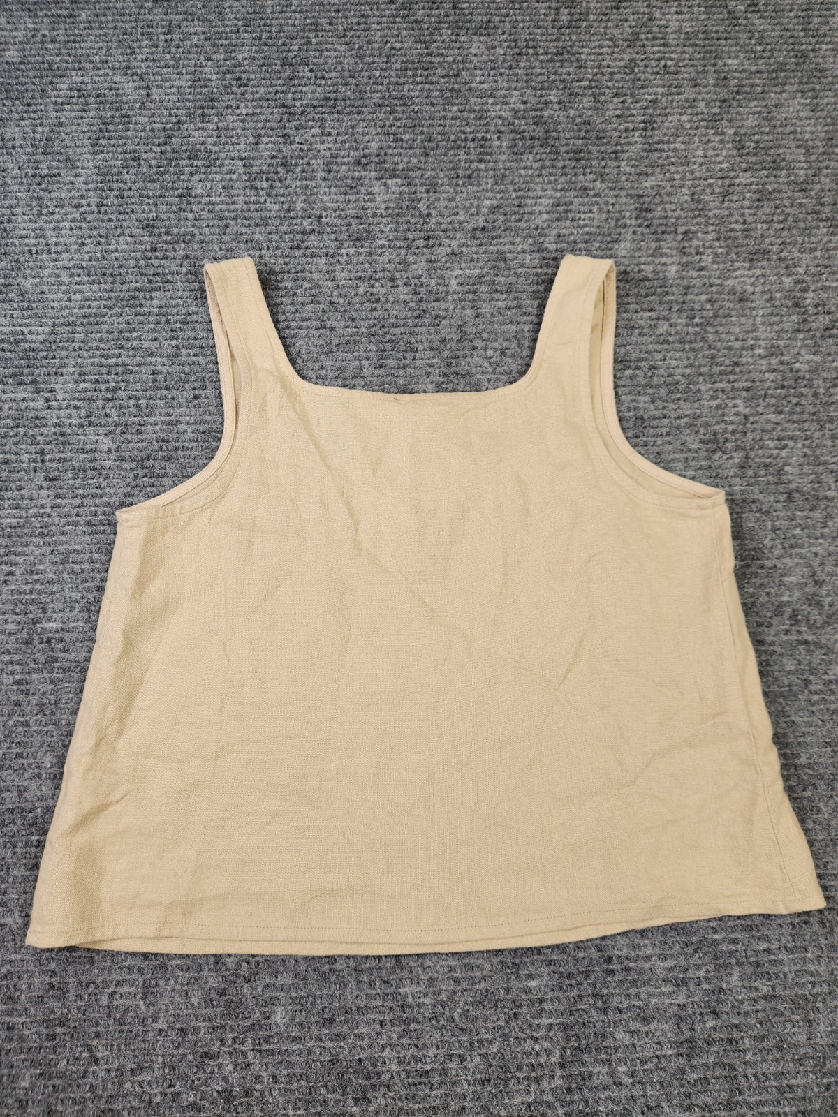 Express Women’s Linen Tank Size XS Cream NWT Minimalist Lagenlook