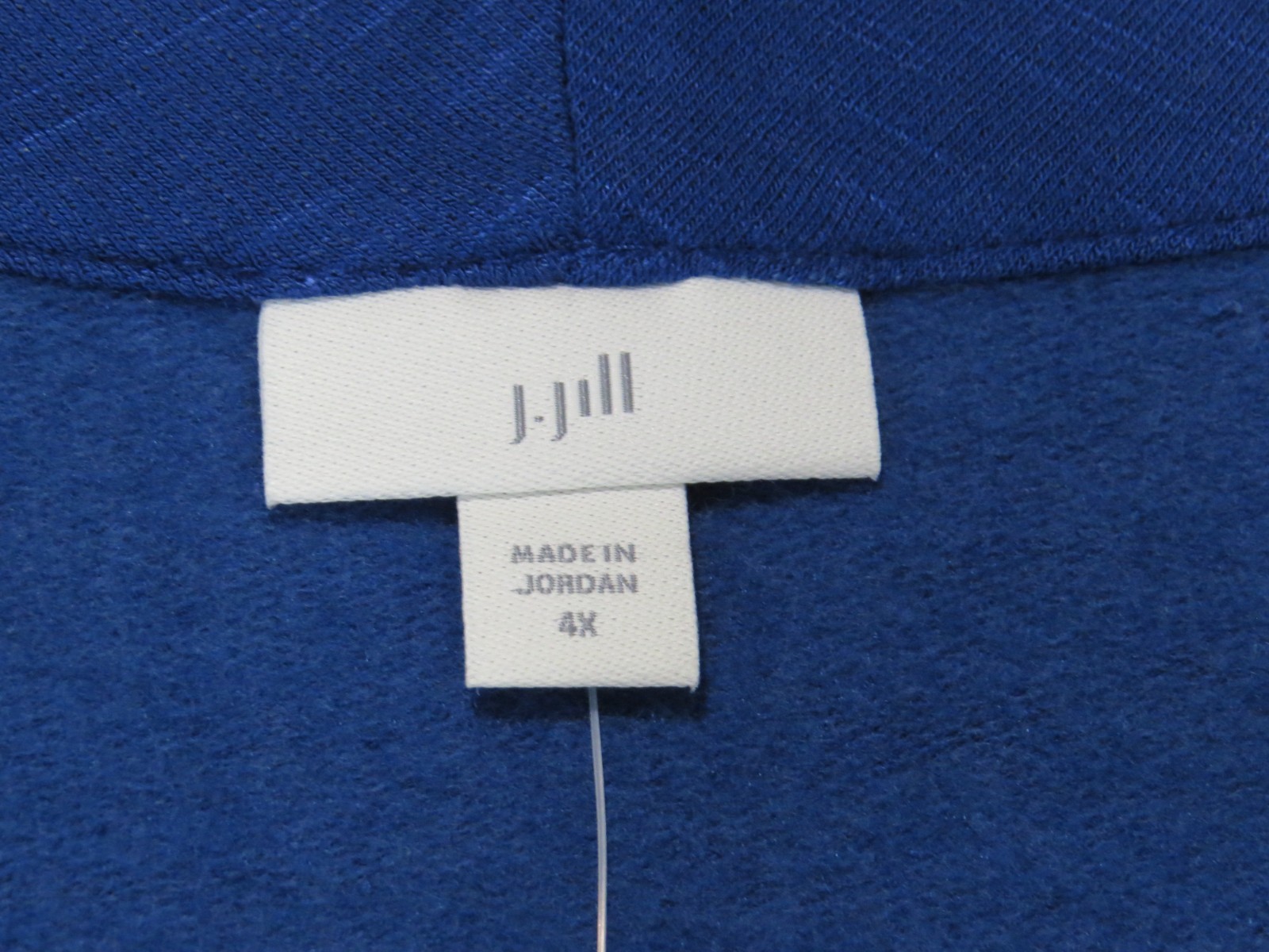 NEW J. Jill V-Neck Henley Top Soft Rayon Blend SIZE 4X Sapphire Blue