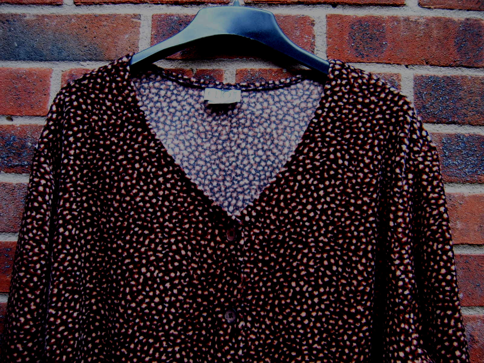 Clio II Velvet animal style print top size US 3X, UK 4X