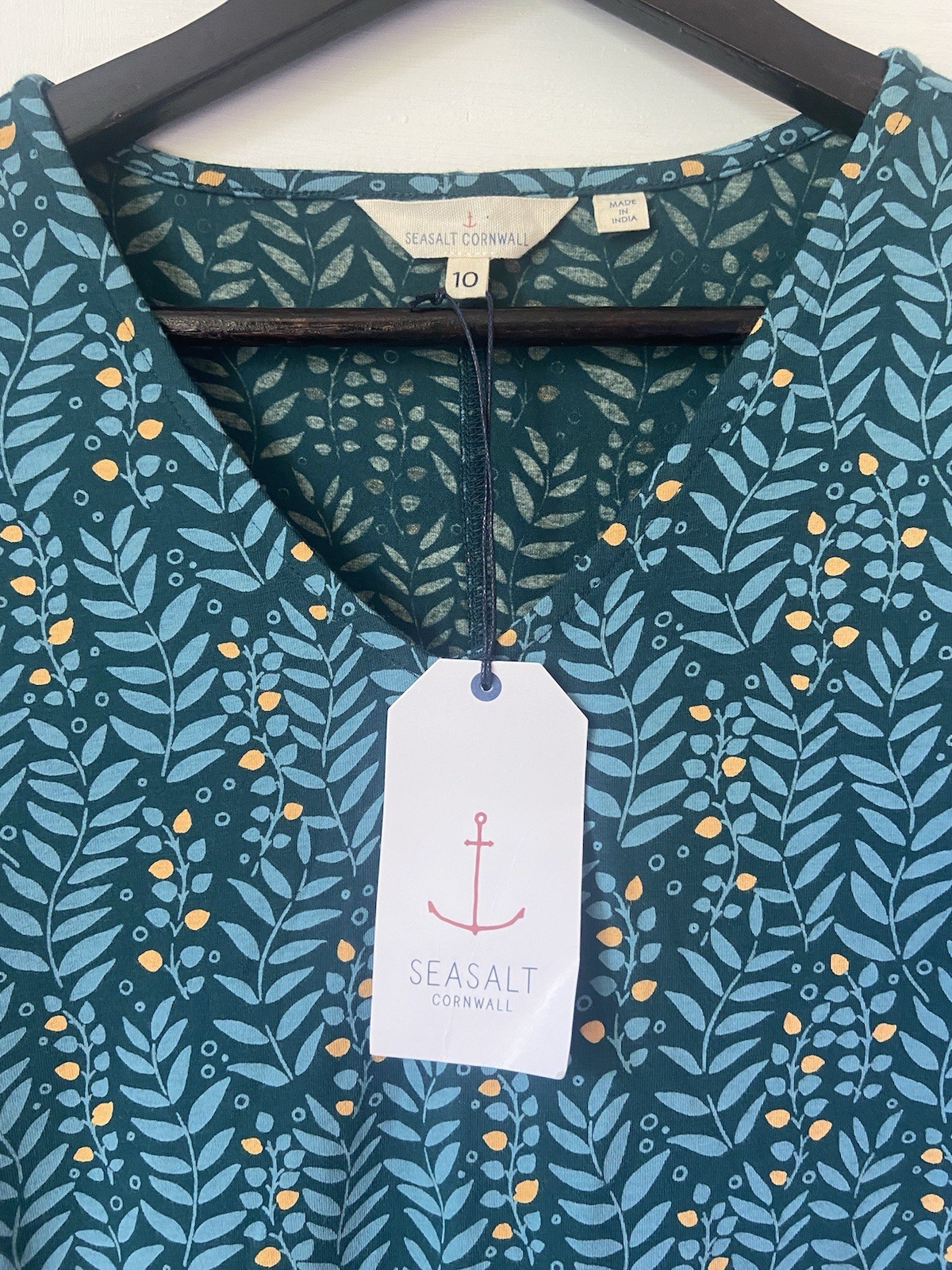 Seasalt Women’s Field Guide Tunic Uk 10 New Rrp £42.94 S5 Green 🌺