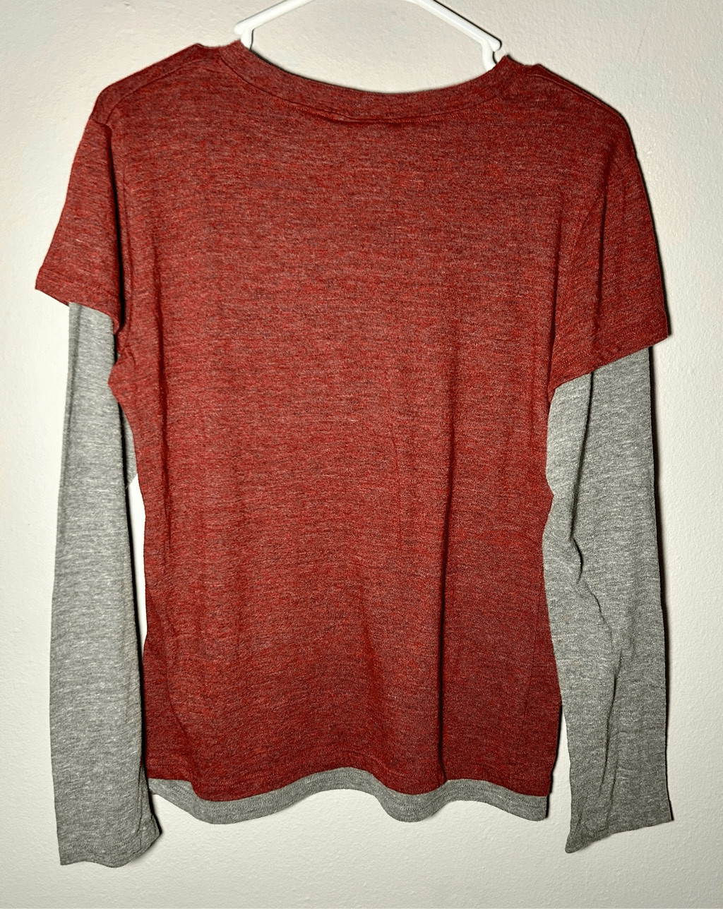 Washington Redskins NFL Women’s Long Sleeve T-Shirt Burgundy & Gray Sz XL