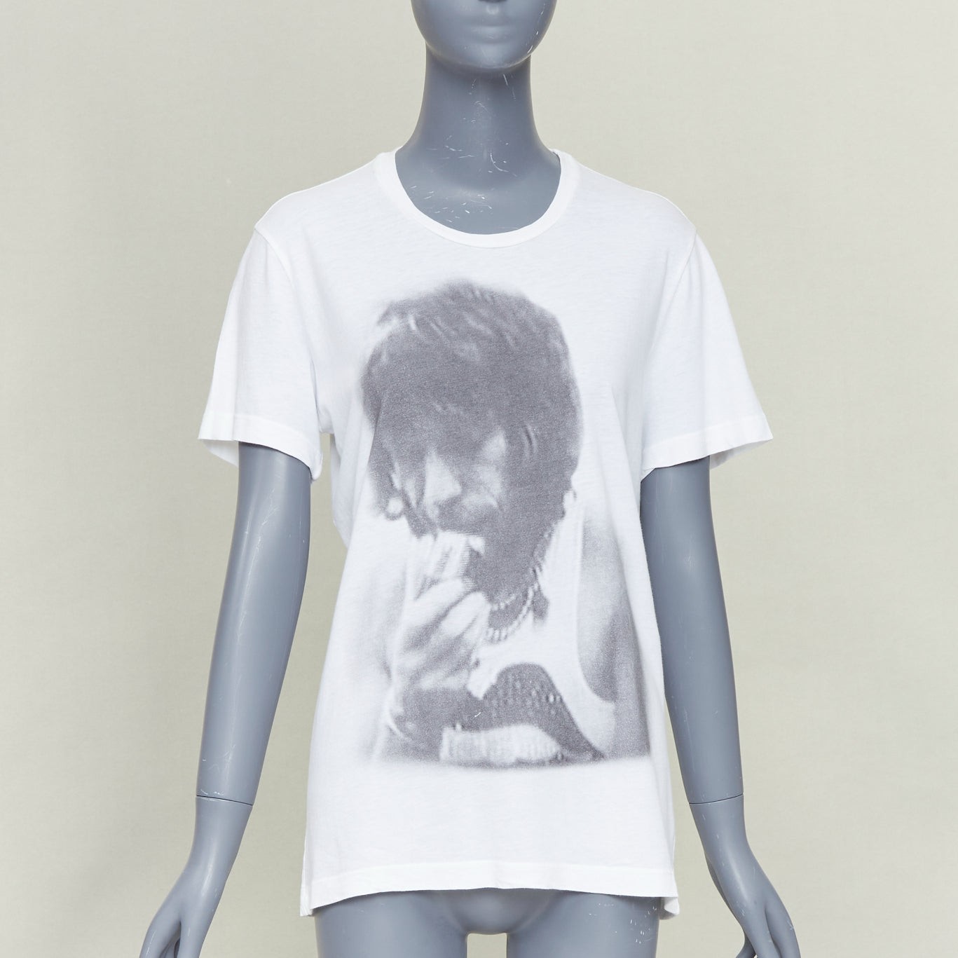 CHROME HEARTS THE ROLLING STONES in Exile Keith Richards portrait print t-shirt