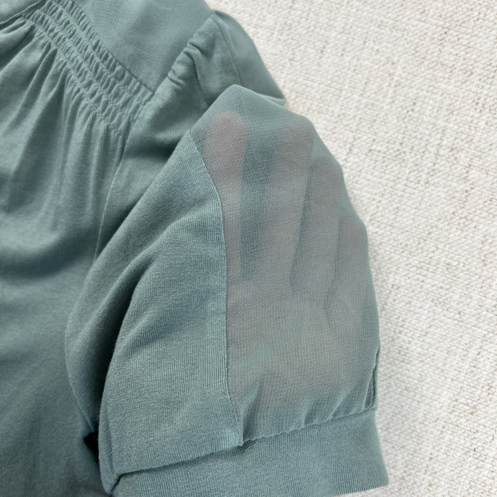 Daniel Rainn XS Green Top Casual Workwear Summer Staple Boho-Chic NWT