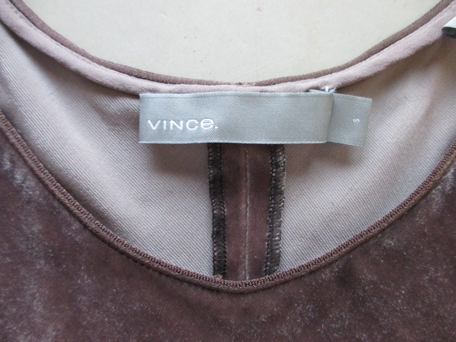 VINCE silk velvet bias dress in mocha SIZE SMALL