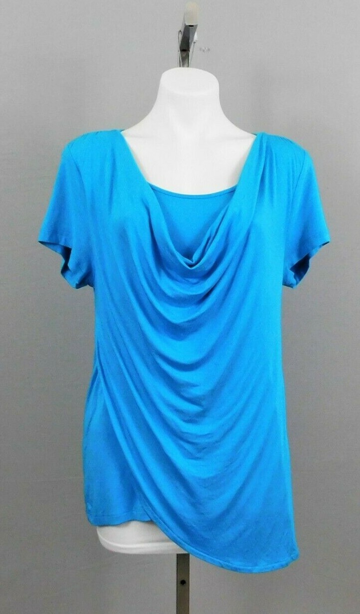 U-knit Women’s Shirt, Size L, Blue, 95% Viscose, 5% spandex