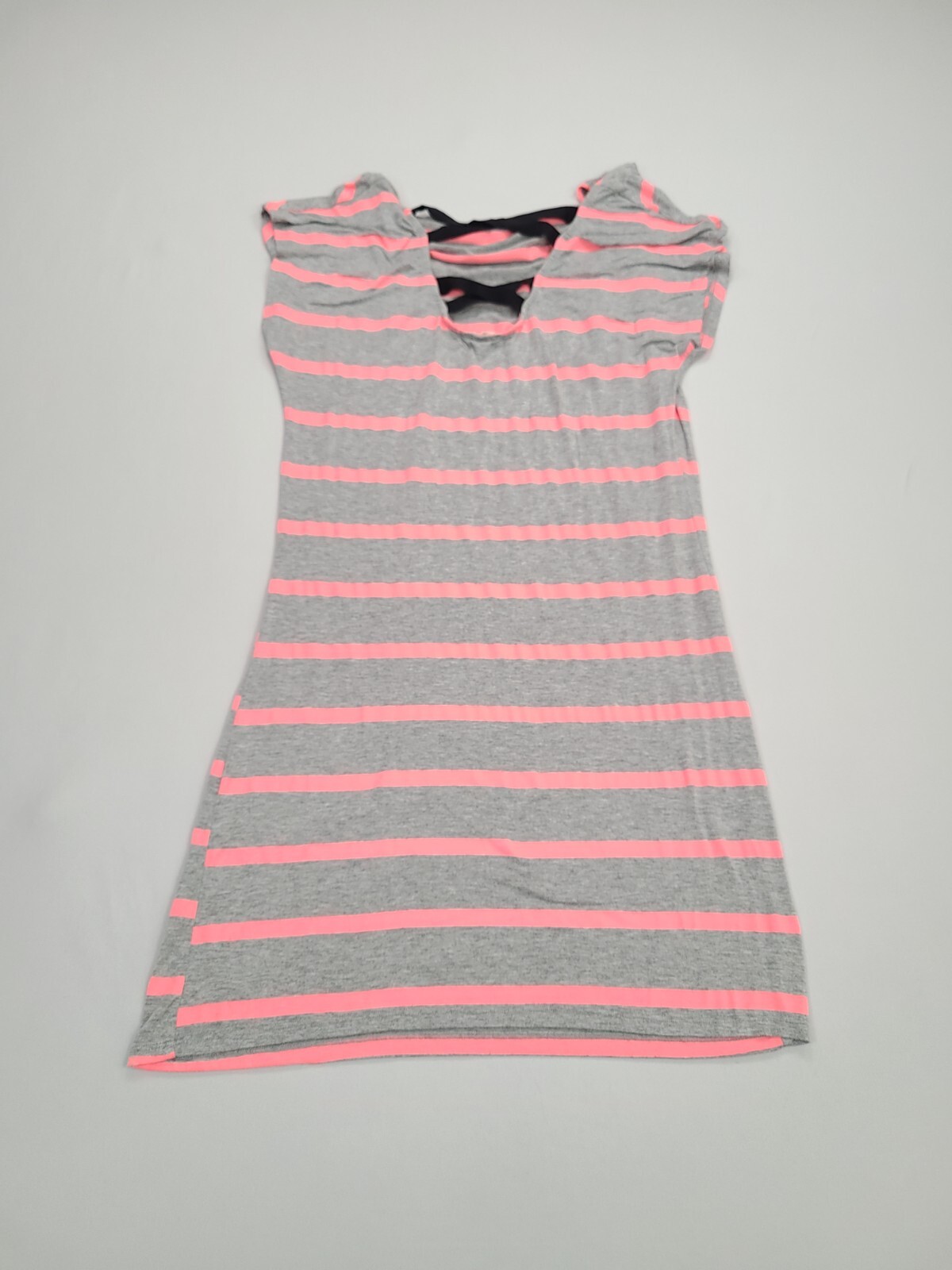 One Clothing Shirt Womens Large Gray Pink Blouse Casual Comfort Stylish Ladies