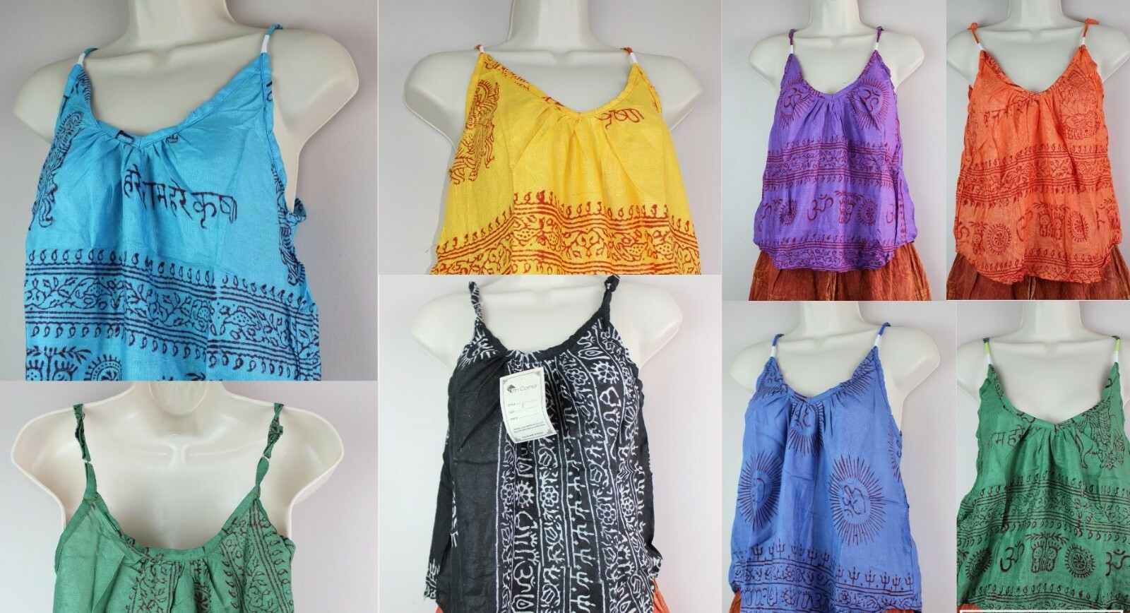 Hippie Hare Rama Om Yoga T Shirt Kurta Top Retro Prayer Festival Handmade HRT1