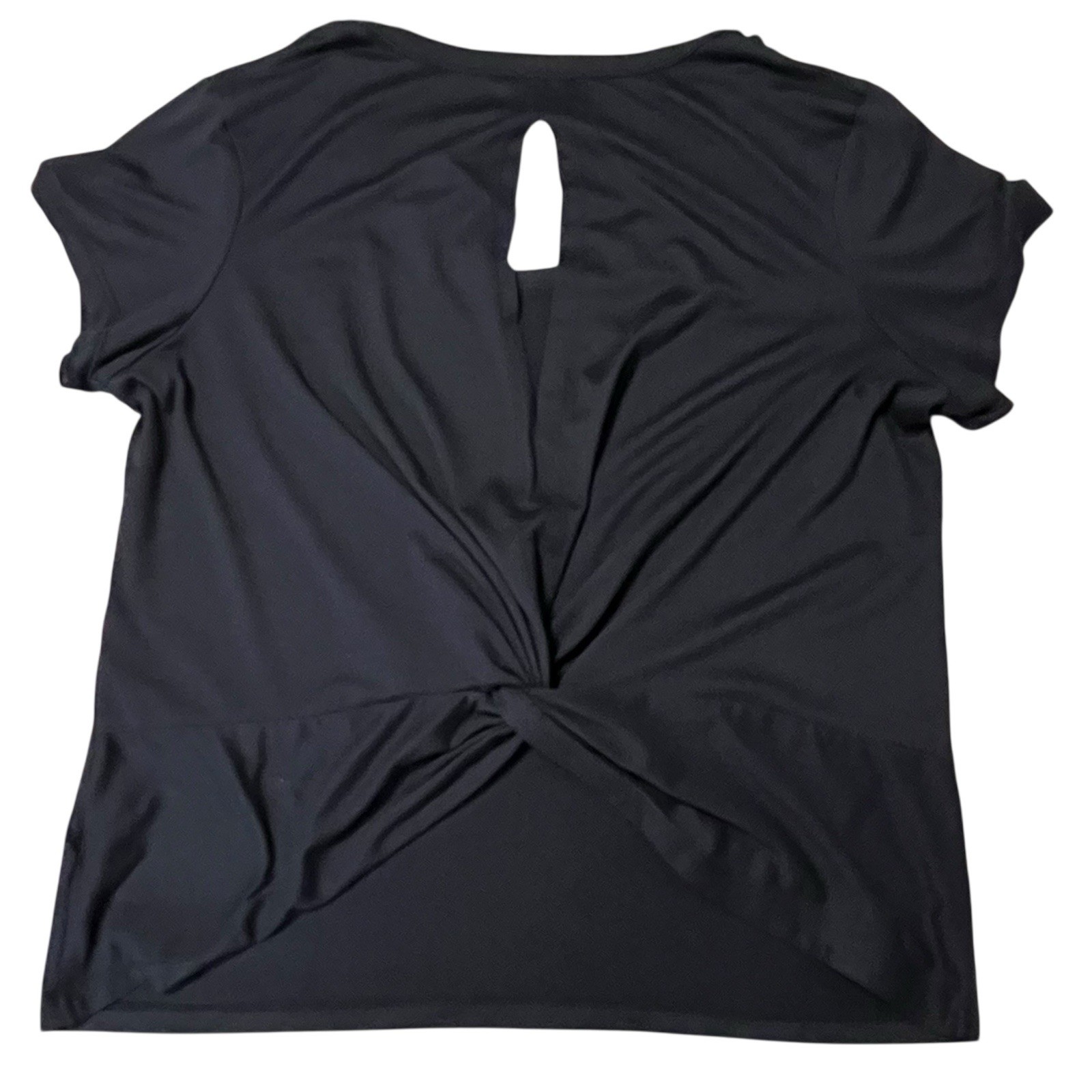 Freely Top Wmns Med Twisted Knot & Keyhole In Back Casual Active Lounge Stretch
