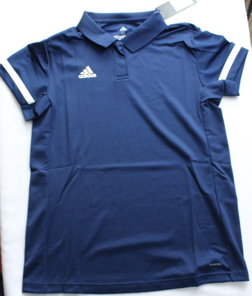 adidas Shirt Women’s Medium Climacool Polo Navy Blue NEW NWT