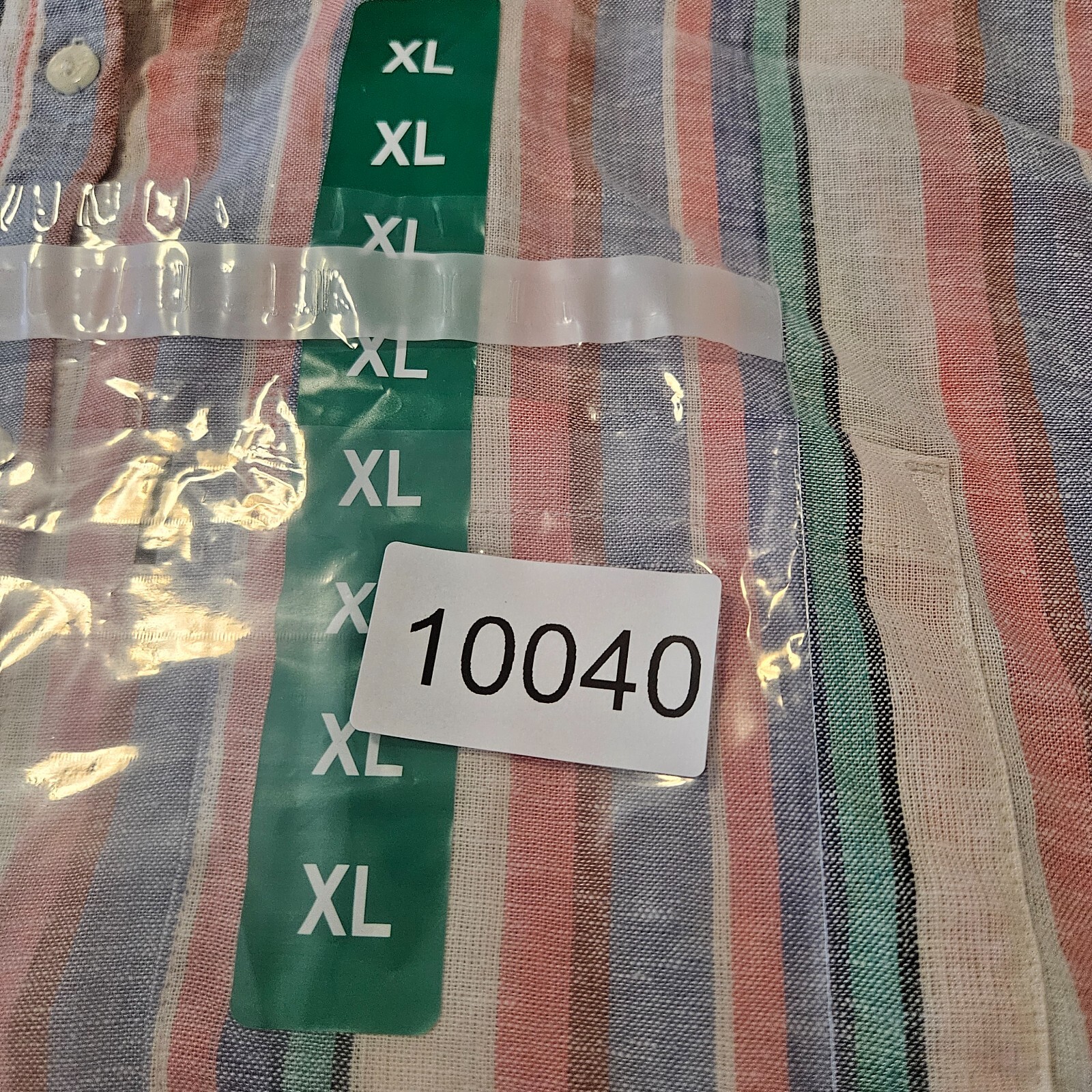 NWT Orvis Linen Blend Shirt Top Women XL Button Up Multicolor Striped