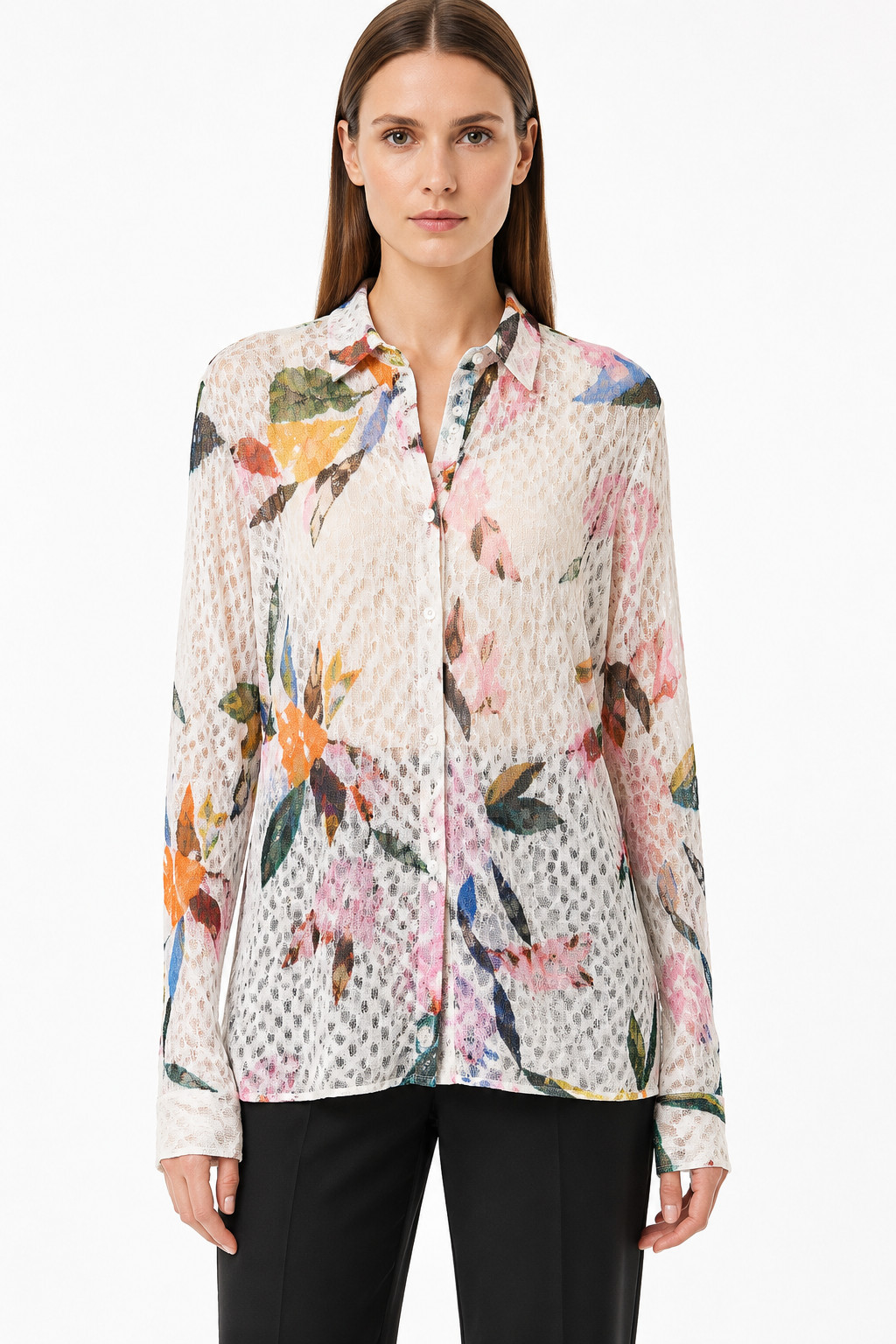 MISSONI (mainline) Openwork Viscose Knit L/S Blouse ( 38 IT; XS / S) $1,389 NWT