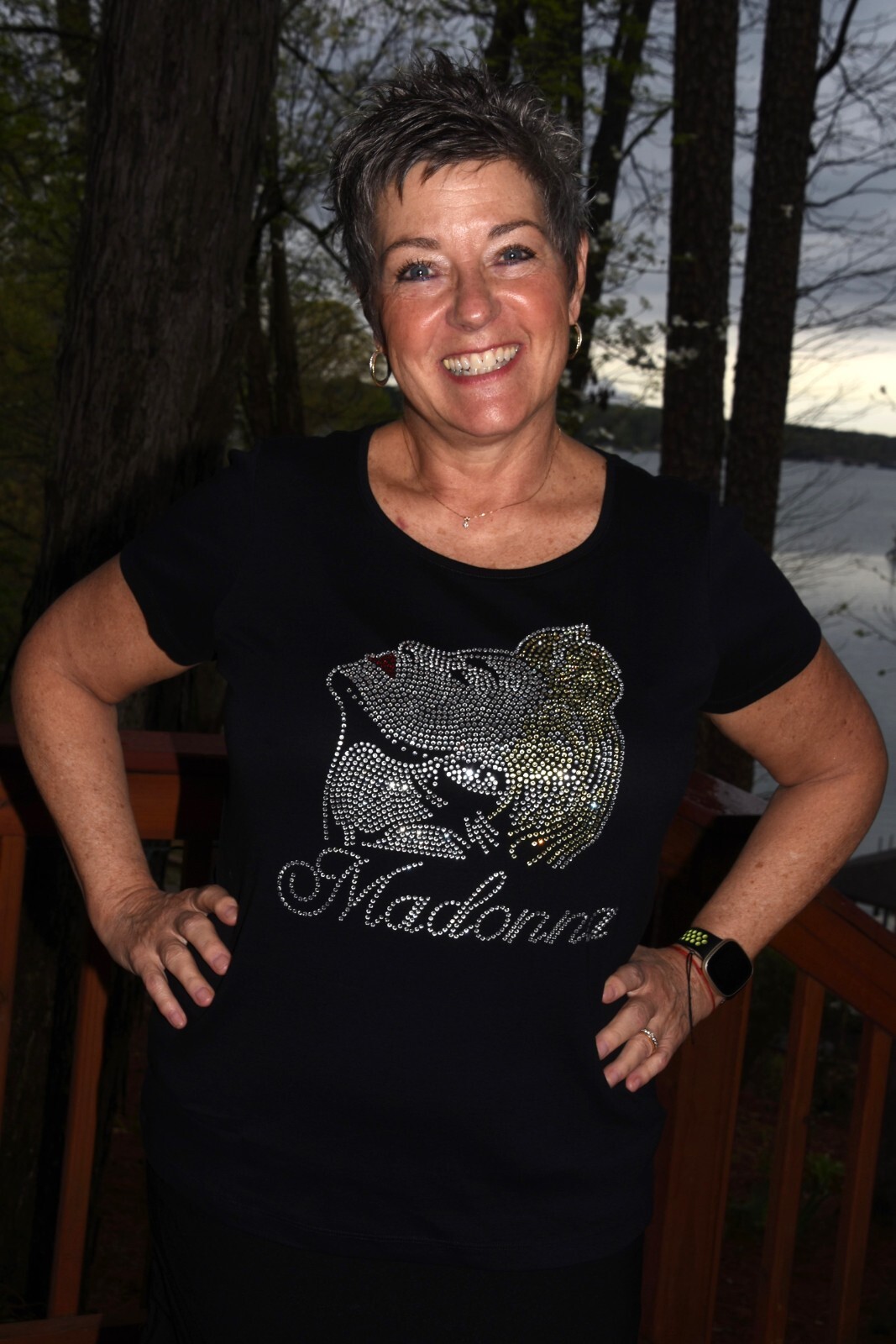 Madonna rhinestone bling shirt or tank XS S M L XL XXL 1X 2X 3X 4X 5X