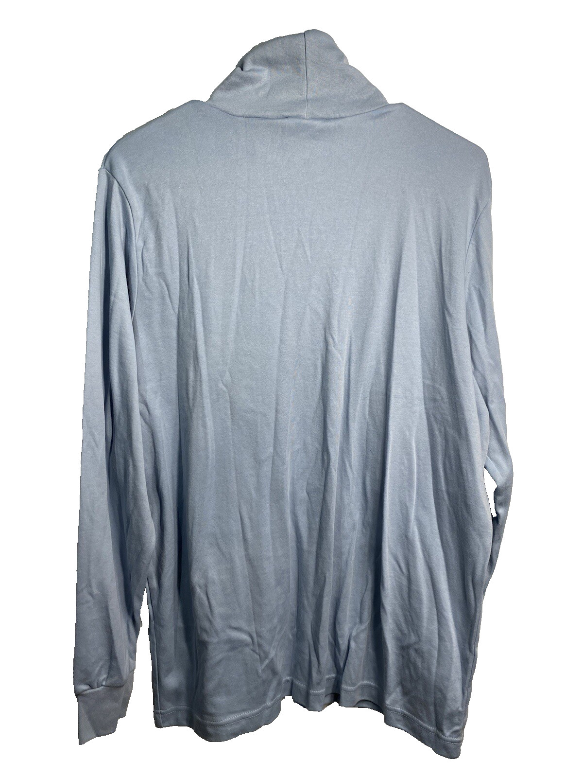 corner stone womens shirt size XL extra large blue long sleeve turtle neck