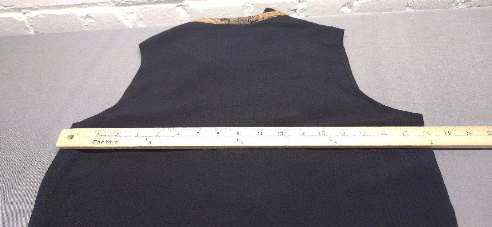 Womens M Vtg Black Crinkle Tunic Sleeveless V Neck Artsy Boho Lagenlook In Moda