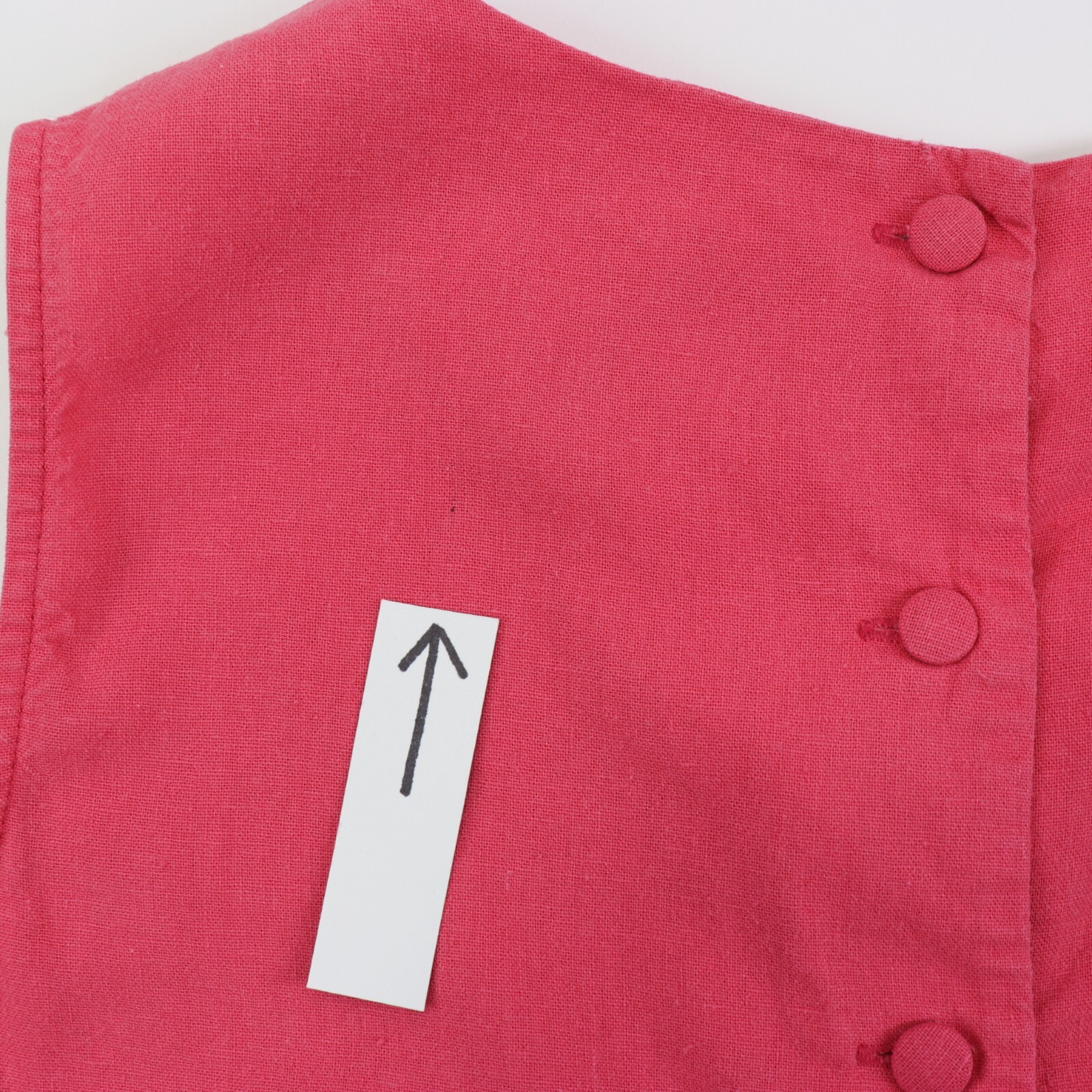 Basic Editions Pink Sleeveless Back Button Top Size 18 Embroidered Dragonfly