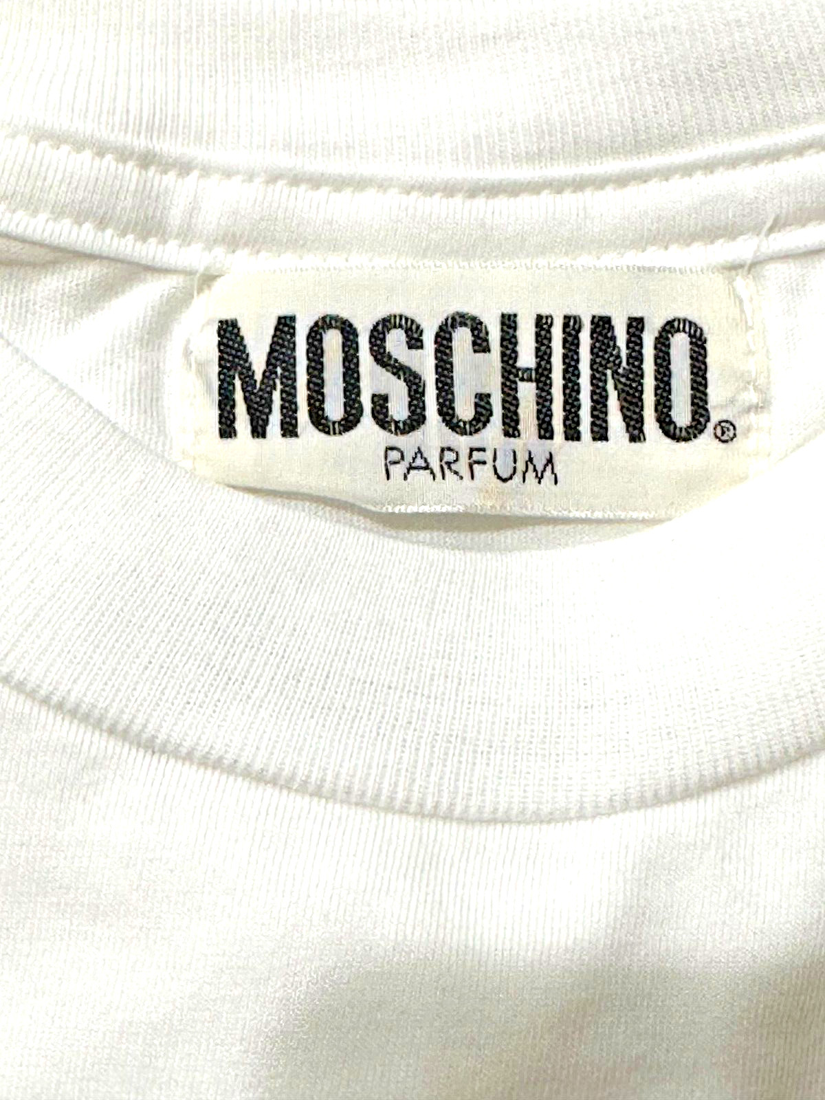 Moschino T Shirt 100% Cotton UO MO PROFUMATO MADE IN ITALY ONE SIZE
