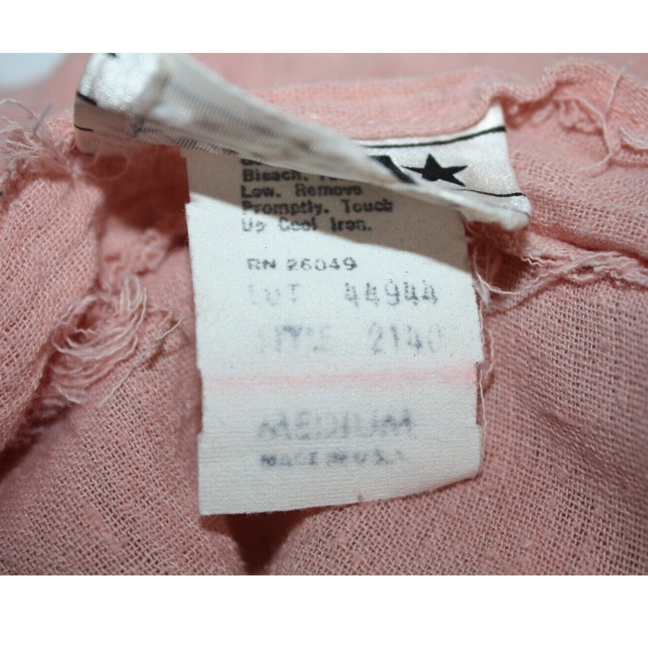 Vintage Extra Special Edition Pink Women’s Top Medium Button Up Long Sleeve