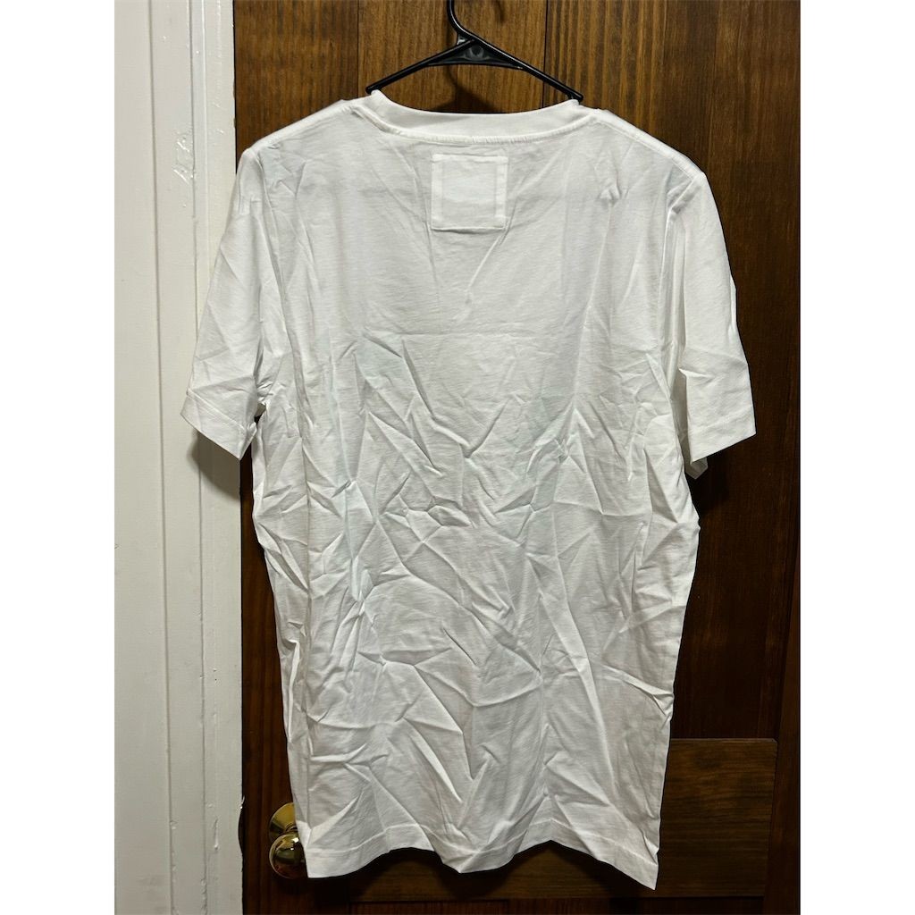 Lily & Lottie Feral Girl Summer Raccoon White Graphic Tee Women’s Large