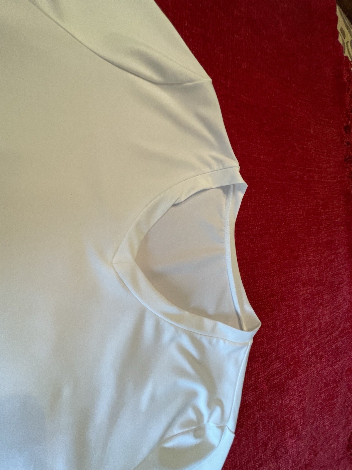 Long Sleeve White V Neck Top Size 3XL Box A11
