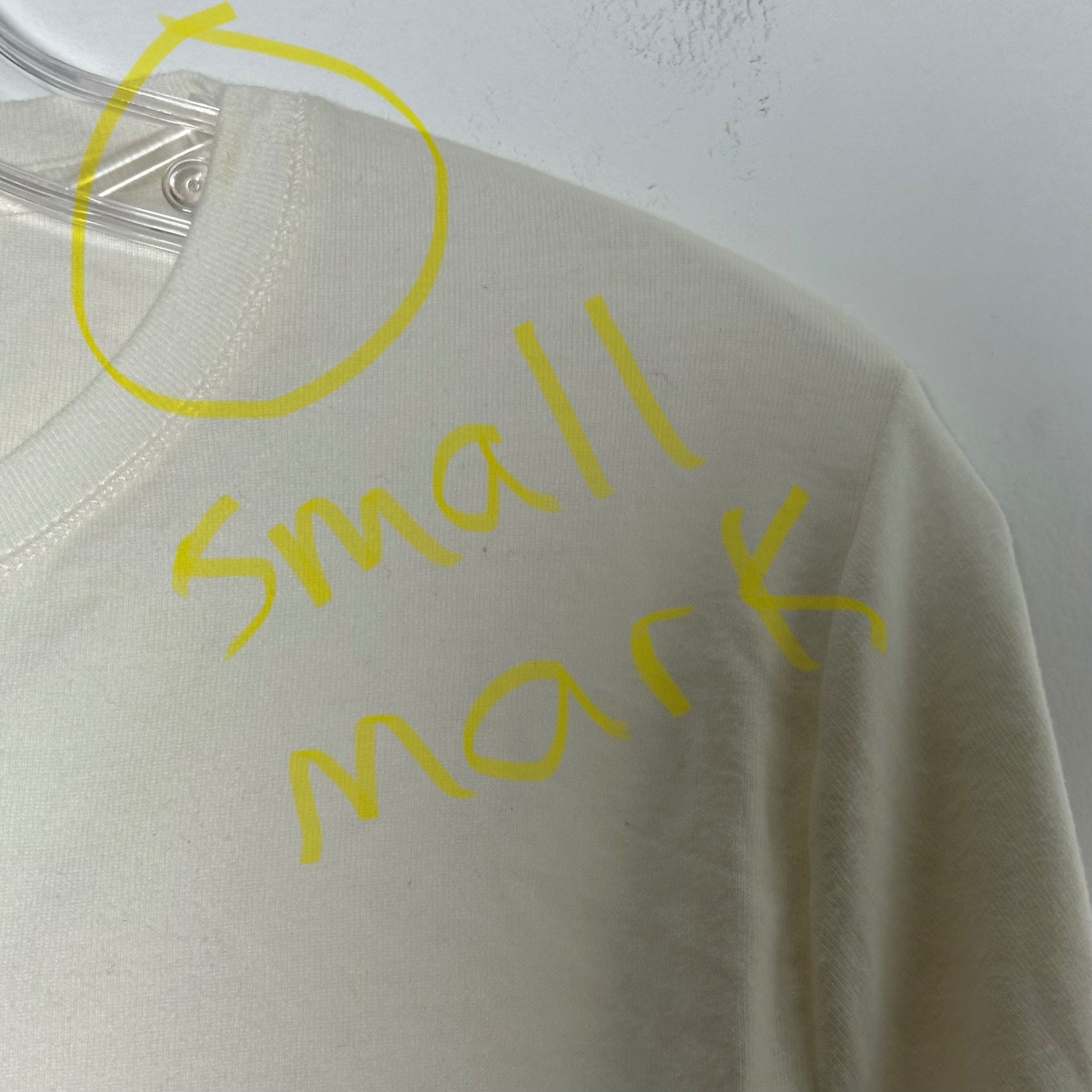 Sonoma Life + Style Womens Everyday Tee Long Sleeve Cotton Cream Top Large
