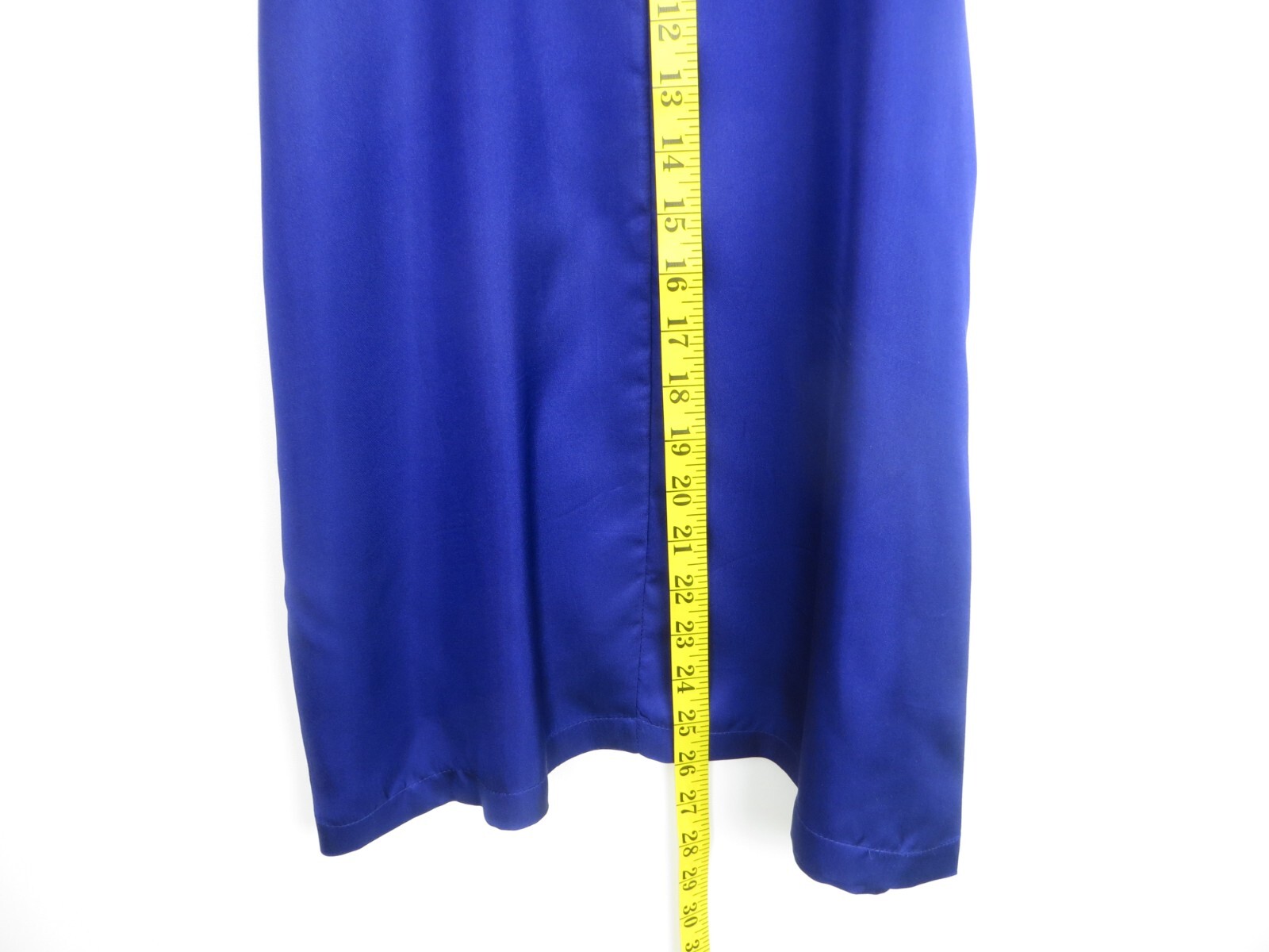 ELENA SOLANO Women’s Lightweight Silk Halter Top Ruffle Cornflower Blue Size S