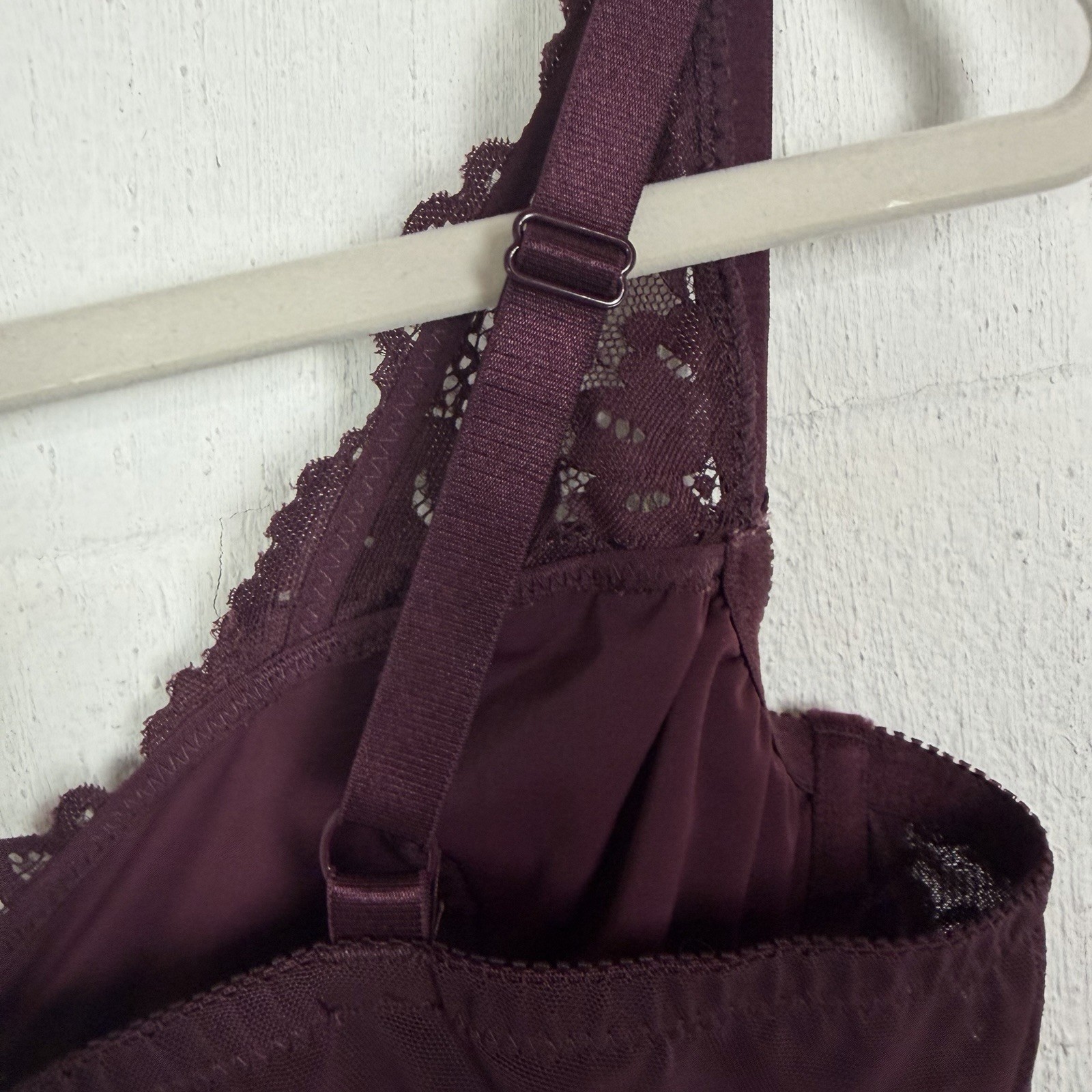 Torrid NWT Lingerie Bodysuit SZ L Wine Underwire Mesh Lace Sexy Wedding Night