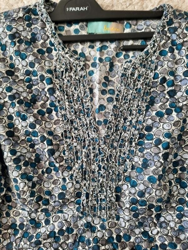 Women Boden shirt grey cotton 40
