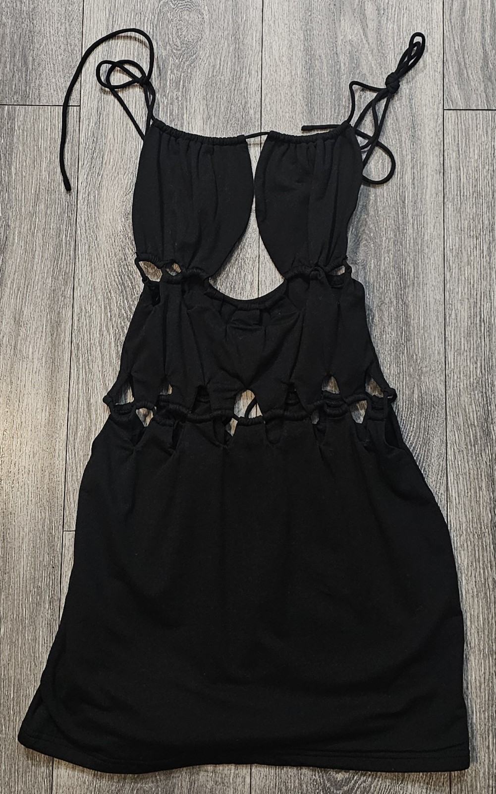 Outcast Exclusives Womens Cut Out Blouse Top Black Size Medium Sexy Summer Beach