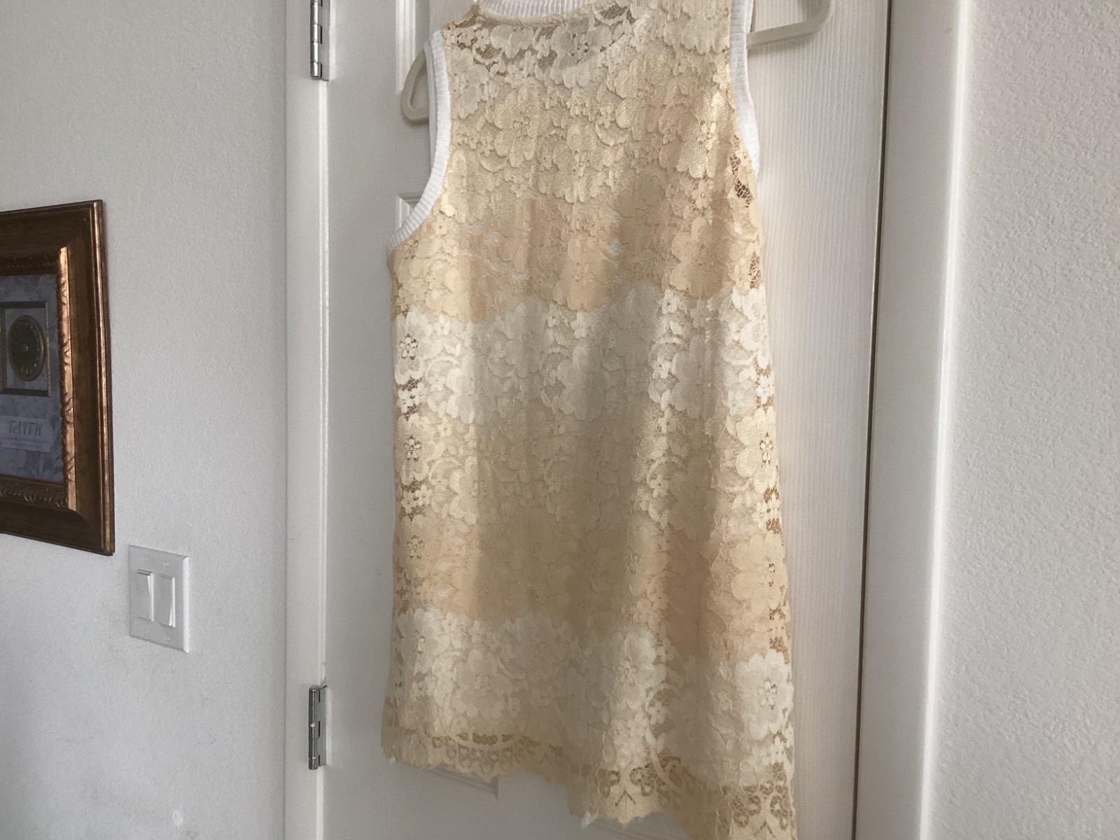 LOGO Layers by Lori Goldstein Lace Tank/Tunic sz 12 nwot