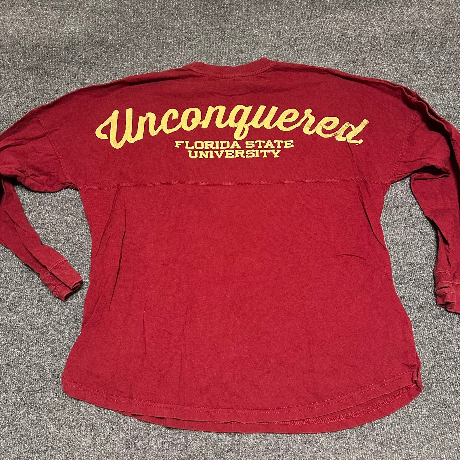Pressbox Florida State University FSU Unconquered Spirit Jersey Maroon Medium