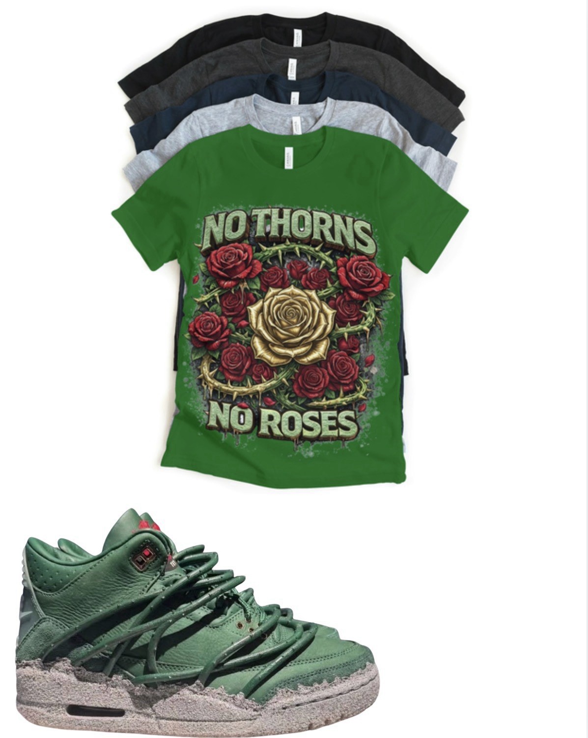 Custom Shirt to match Jordan 3 Teyana TaylorxJordan 3 Concrete Rose Matching Tee
