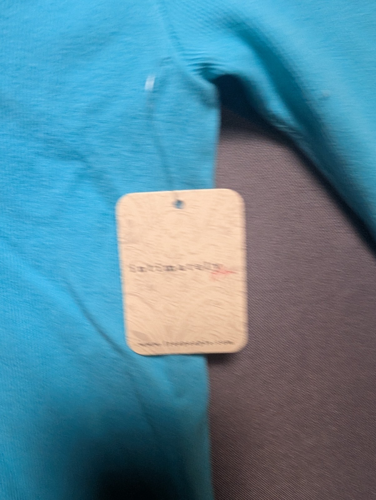 Free People Intimately Wide Awake Layering Top Womens XS Blue Cotton Henley Neck