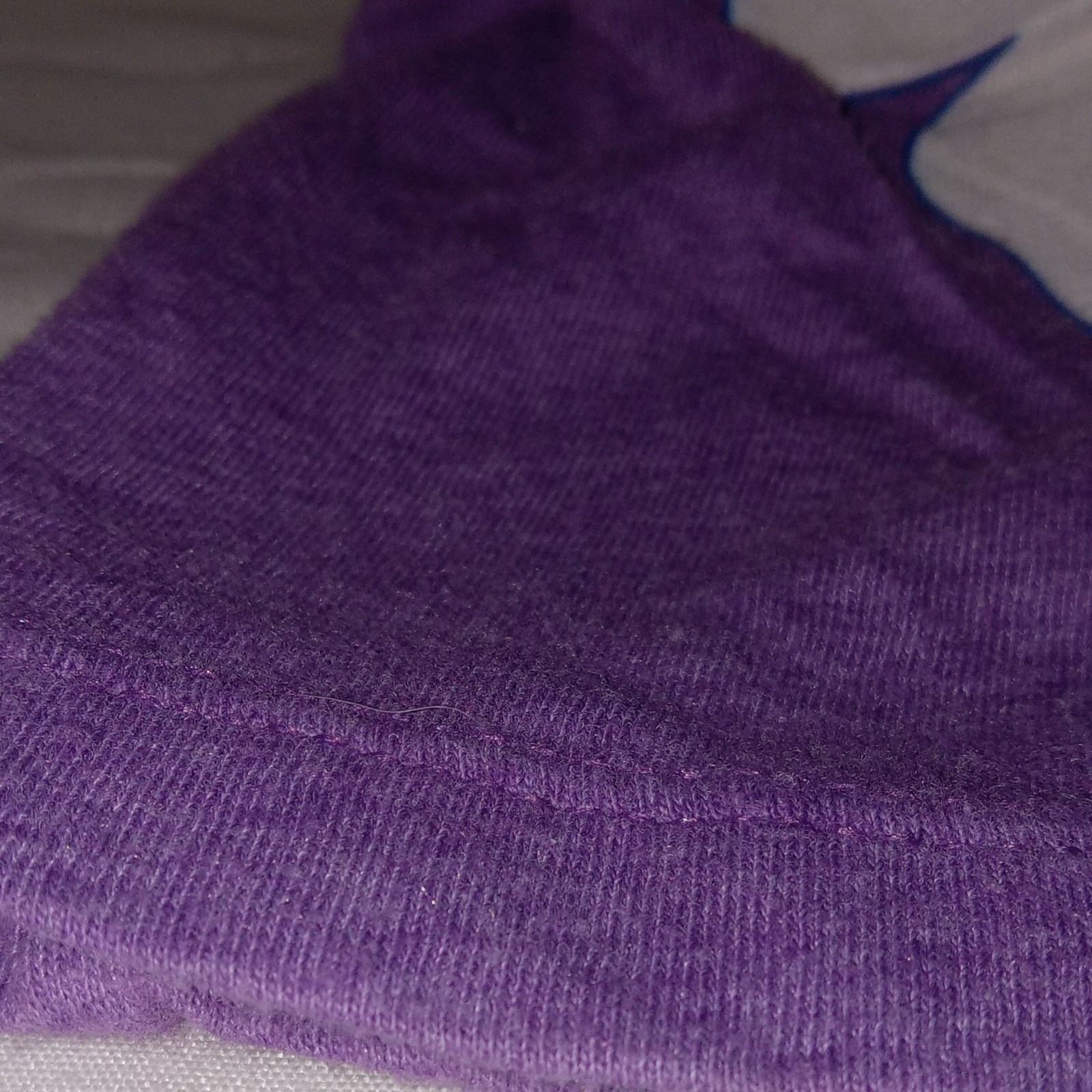 Next Level Apparel Stitch Graphic Print Purple Crew Neck Short Sleeve Tee M