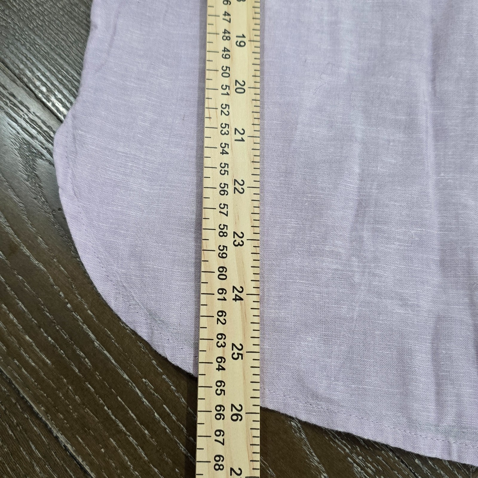 Linen Blend Oversized Button Down Shirt Lilac Purple Long Sleeve Top Large NWOT