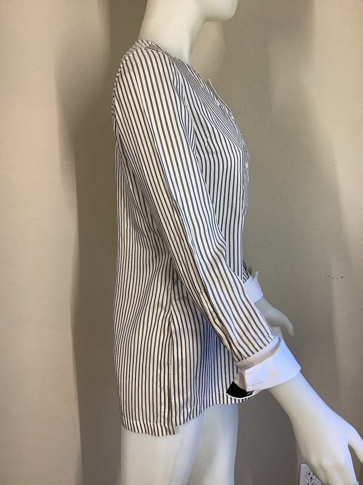 Brunello Cucinelli Striped Button-up Top