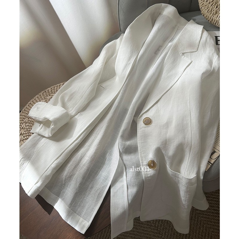 New Korean Women’s Linen Sunscreen Lightweight Suit Jacket New Loose Casual Tops