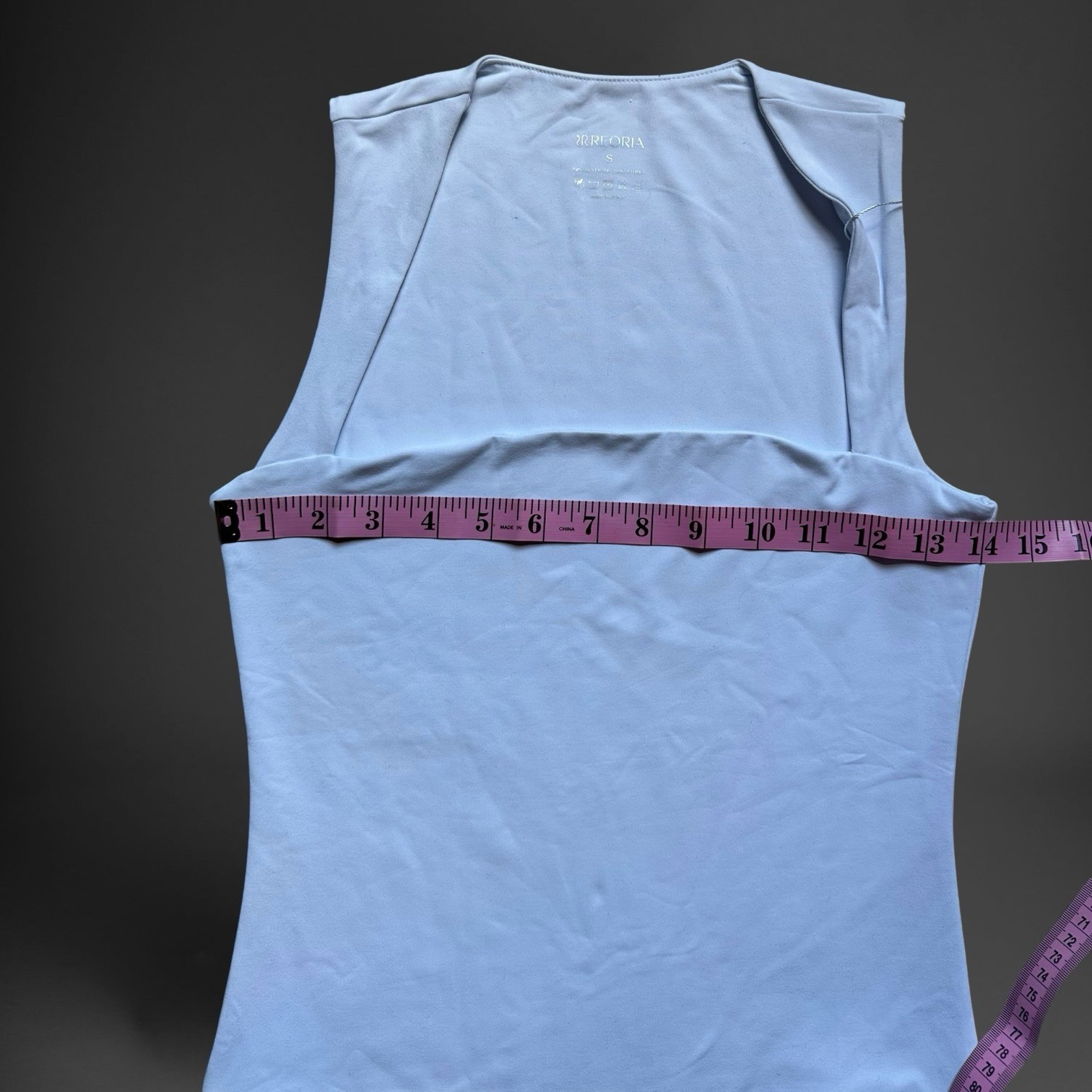 REORIA Women’s Sleeveless Square Neck Bodysuit White Double Lined Thong Snap S