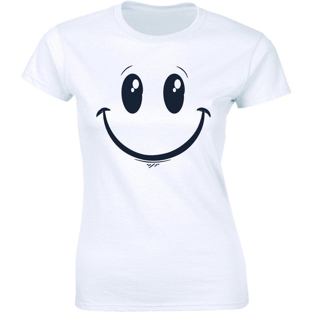 Smile Face Emoticon Emoji Happy Smile Funny Sarcasm Shirt Women’s T-shirt Tee